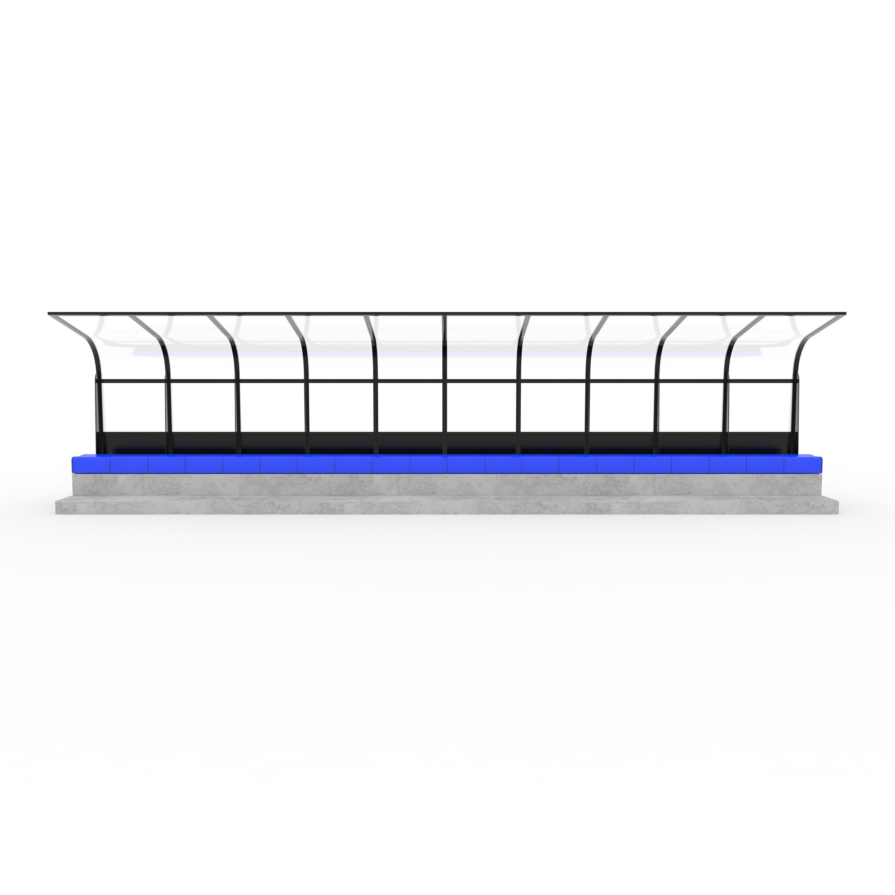 Soccer Bench 17 3D model_2