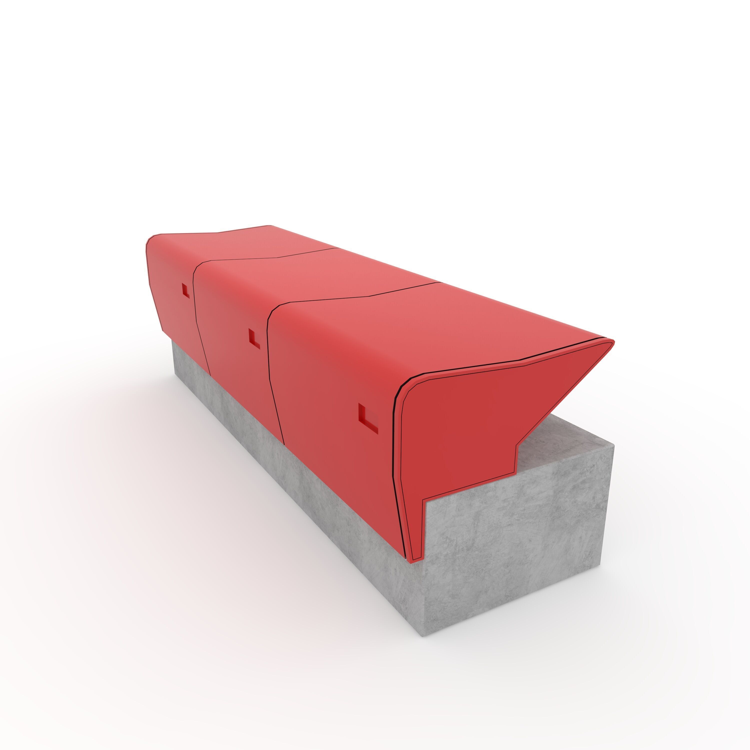 Stadium Seats 19 3D model_4