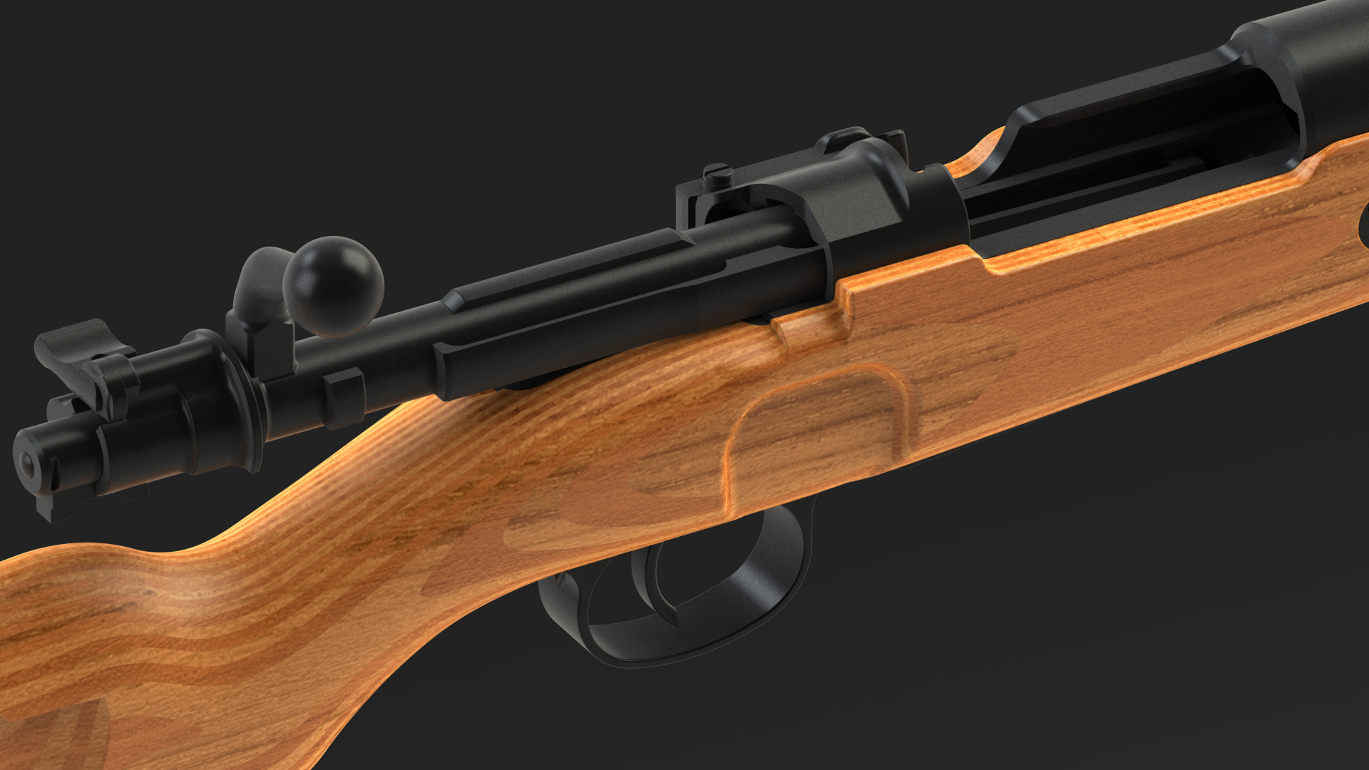 Kar98k Completo Low-poly 3D model_5