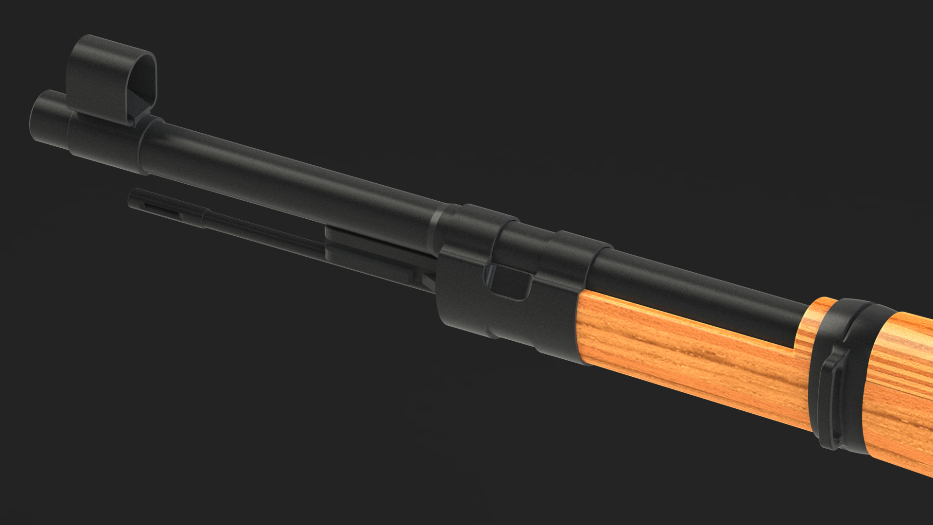 Kar98k Completo Low-poly 3D model_4