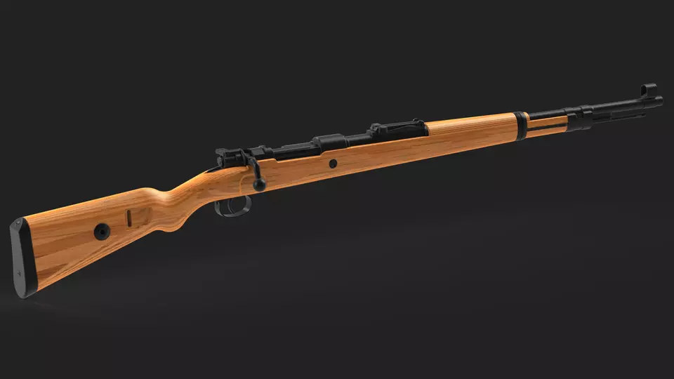 Kar98k Completo Low-poly 3D model_0