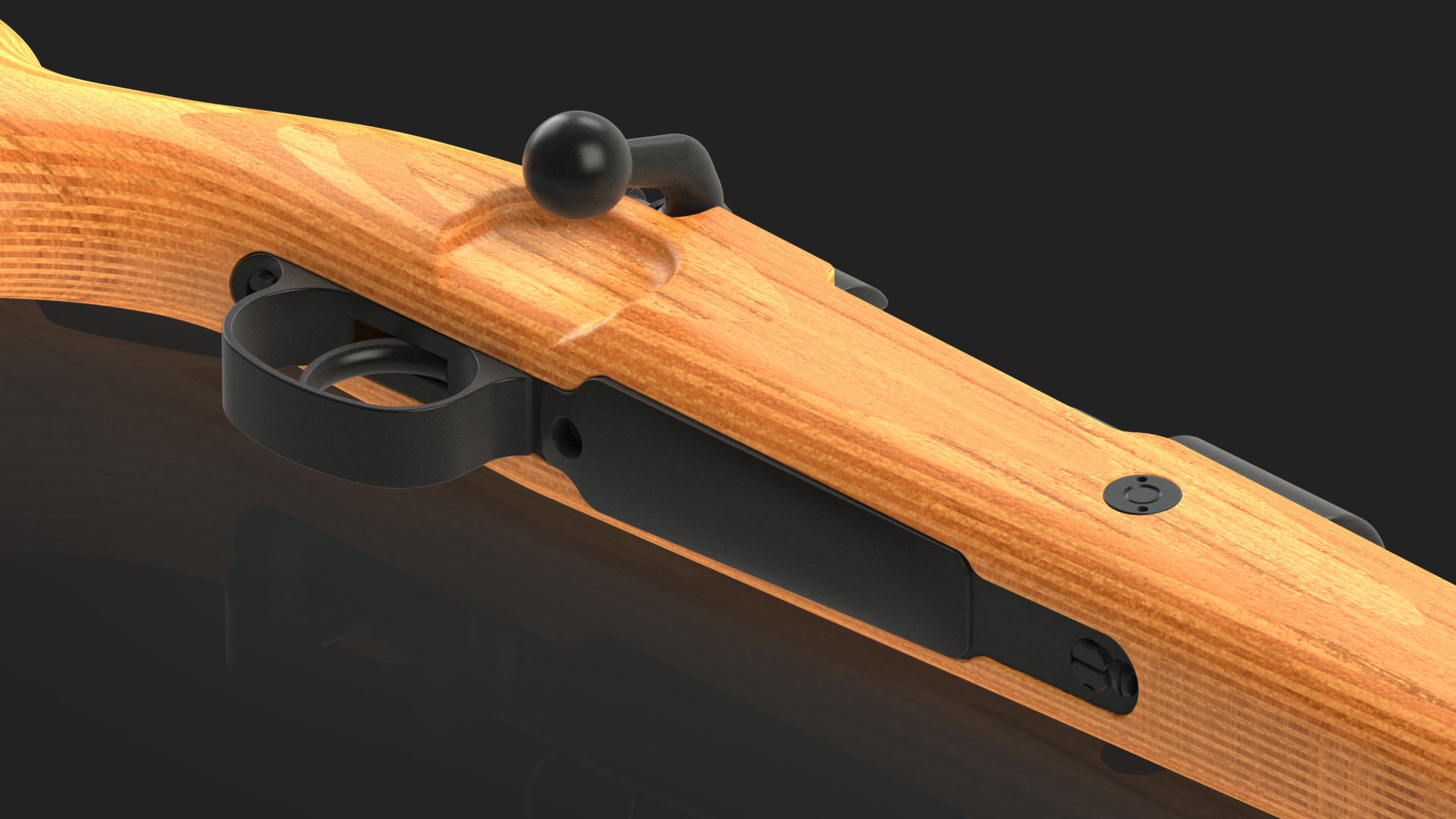Kar98k Completo Low-poly 3D model_2