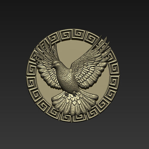 Flying Pigeon Pendant A8 3D print model