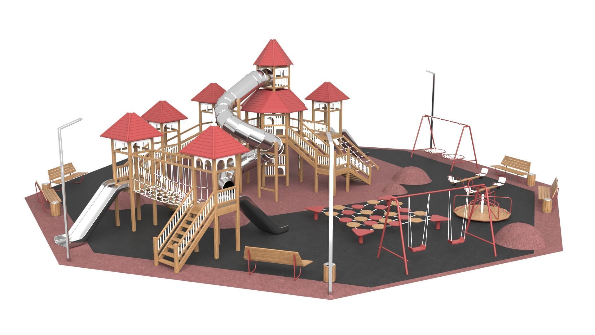 Children Playground 3D model_4