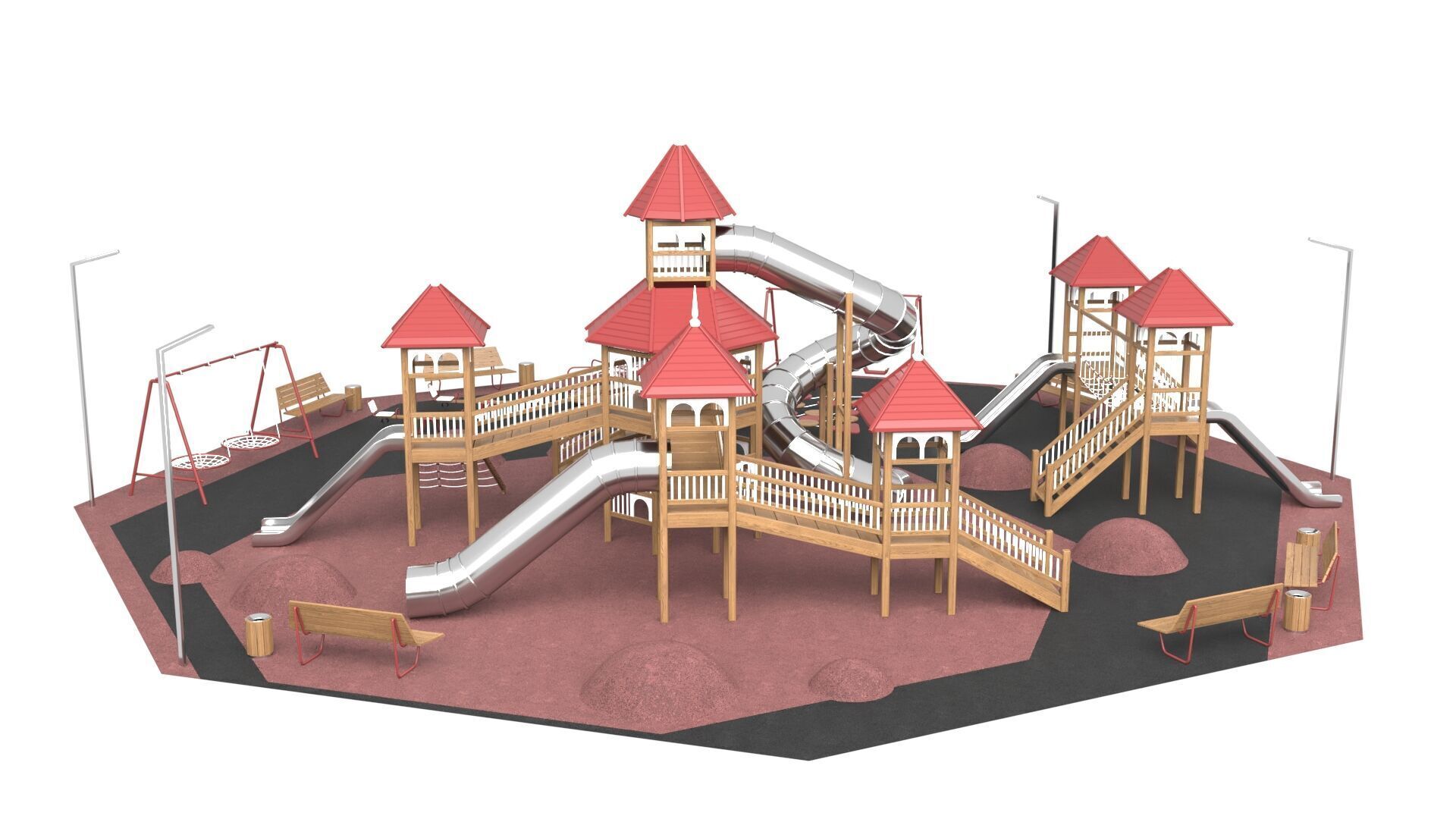 Children Playground 3D model_9