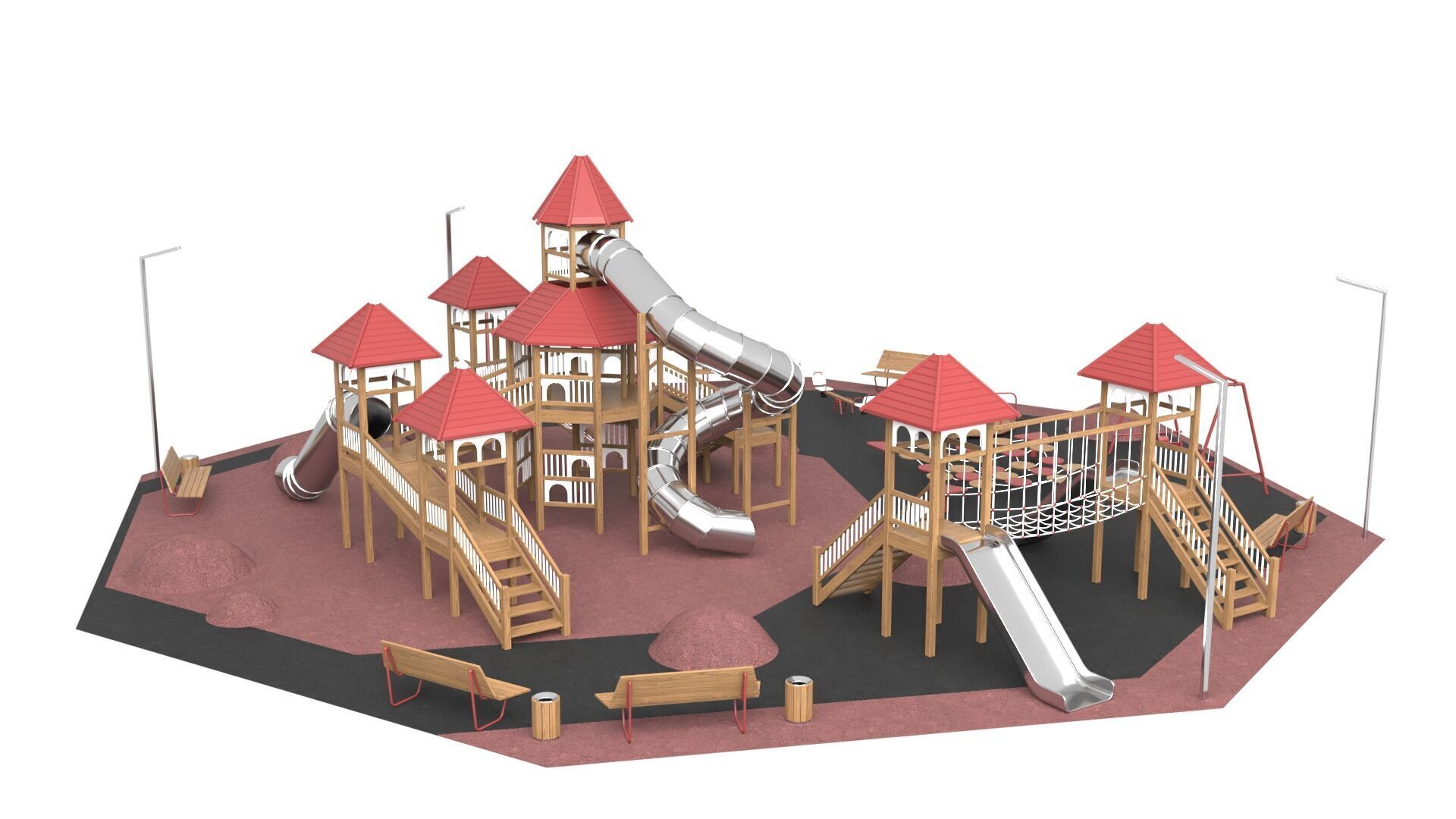 Children Playground 3D model_7