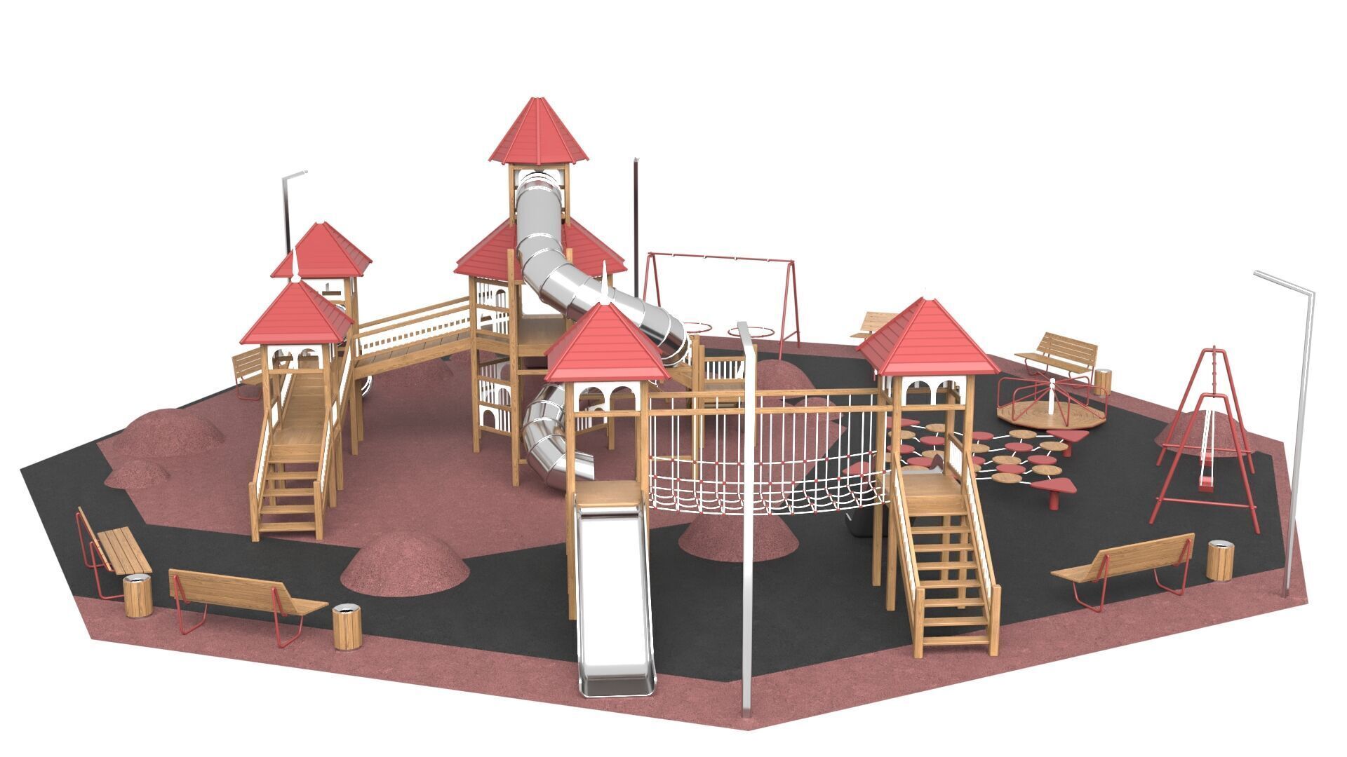 Children Playground 3D model_6