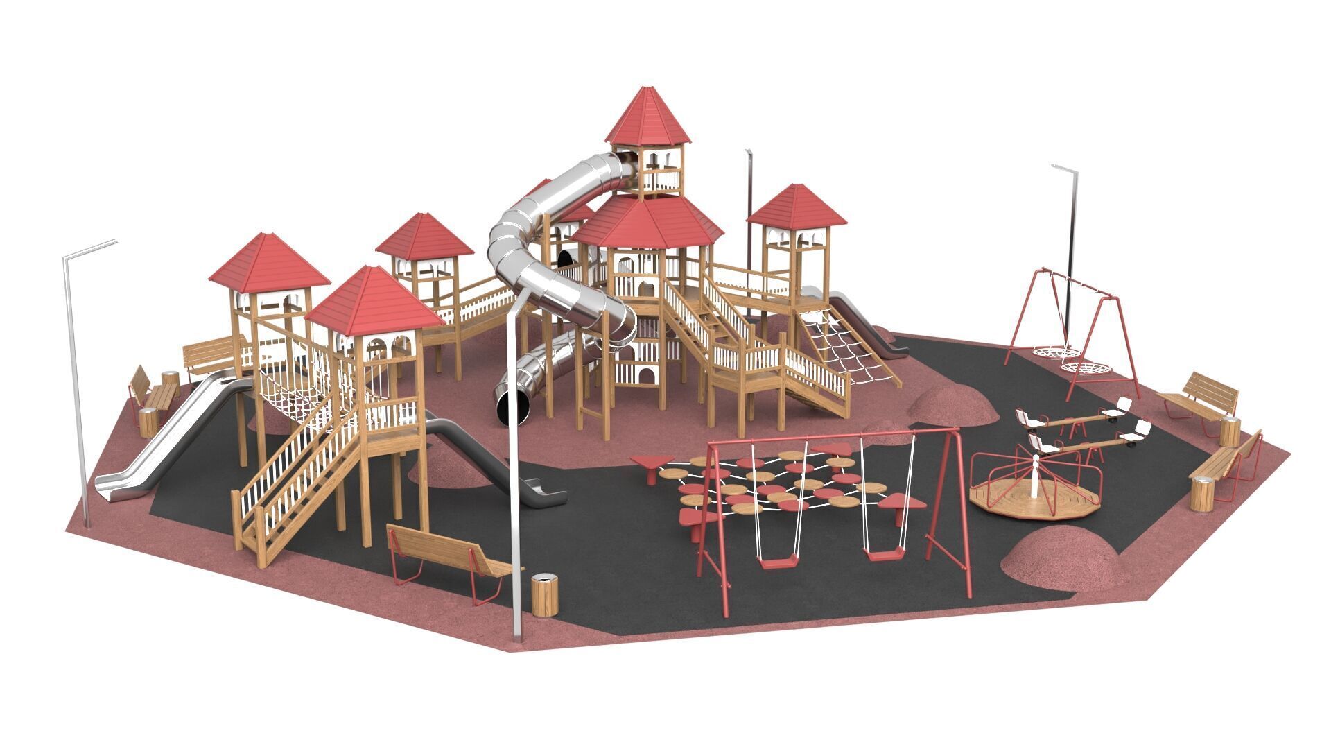 Children Playground 3D model_3