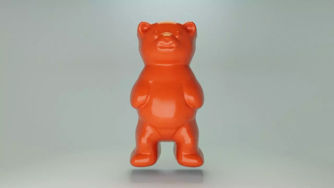 Gummy bear 3D print model