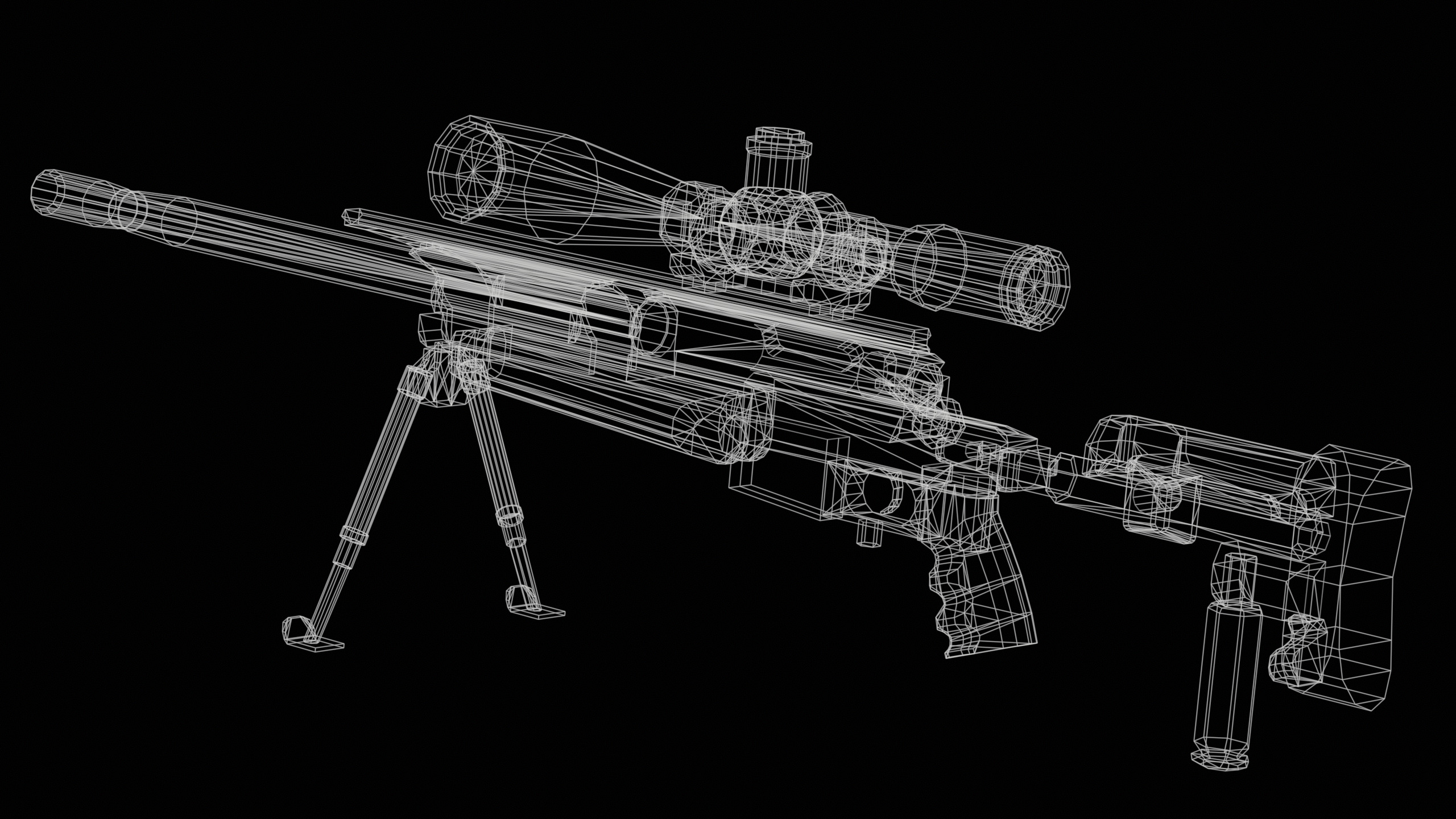 PGM Ultima Ratio Low-poly 3D model_4