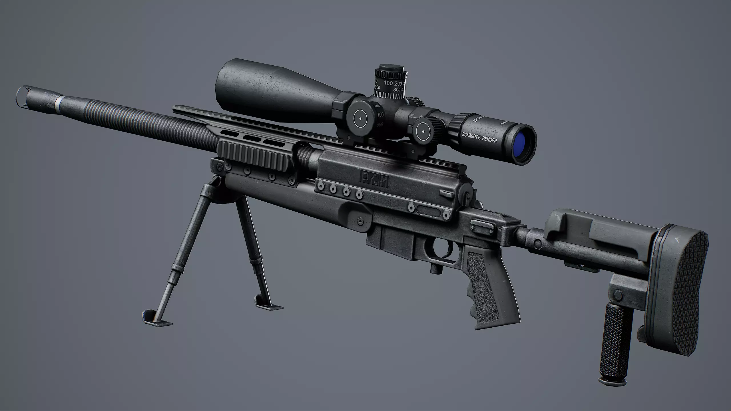 PGM Ultima Ratio Low-poly 3D model_0