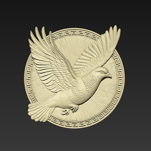Flying Pigeon Pendant A11 3D print model