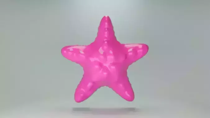 Gummy starfish 3D print model