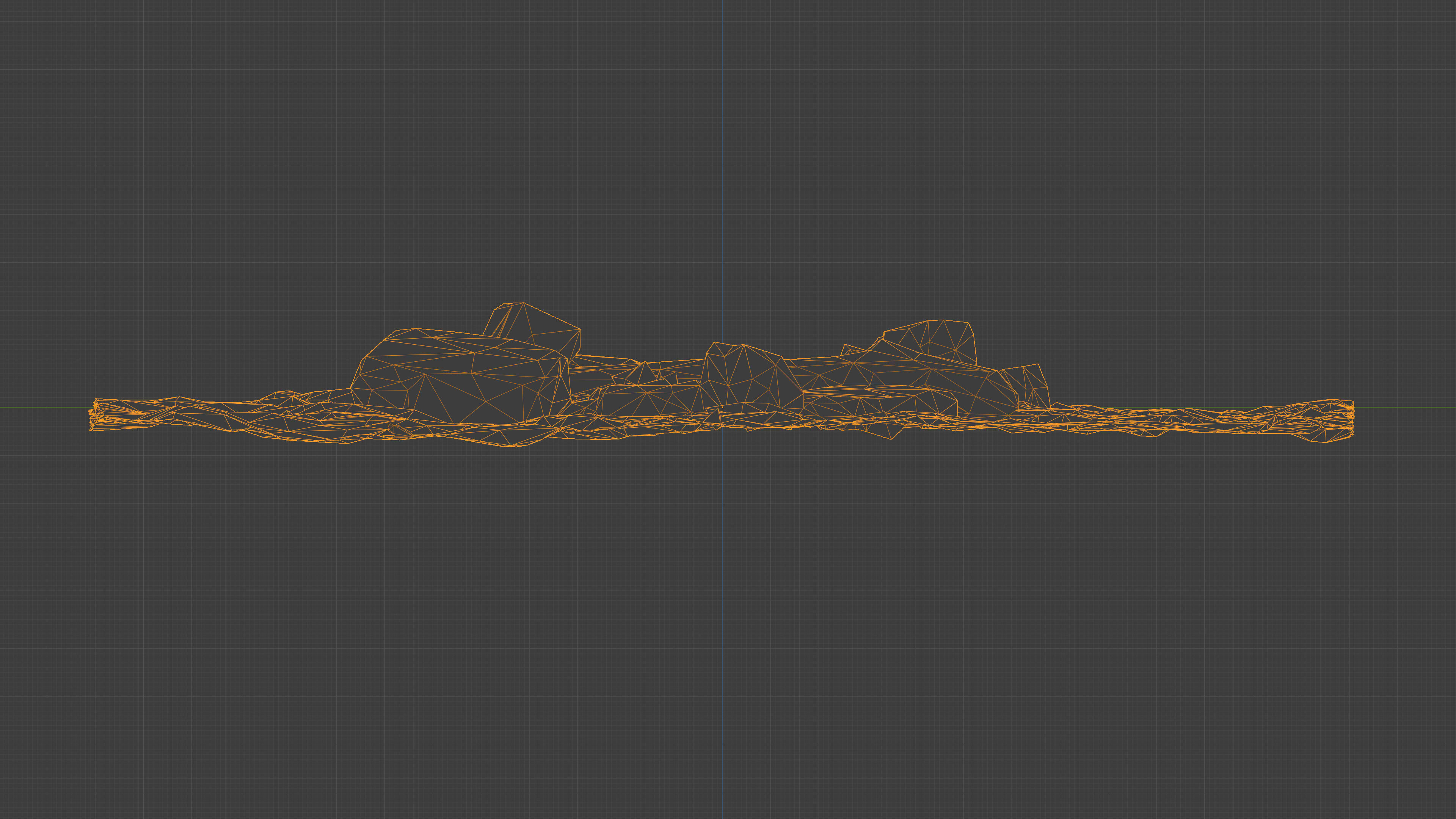 Abandoned Campfire Pit with Burnt Wood and Bricks Scan Low-poly 3D model_20