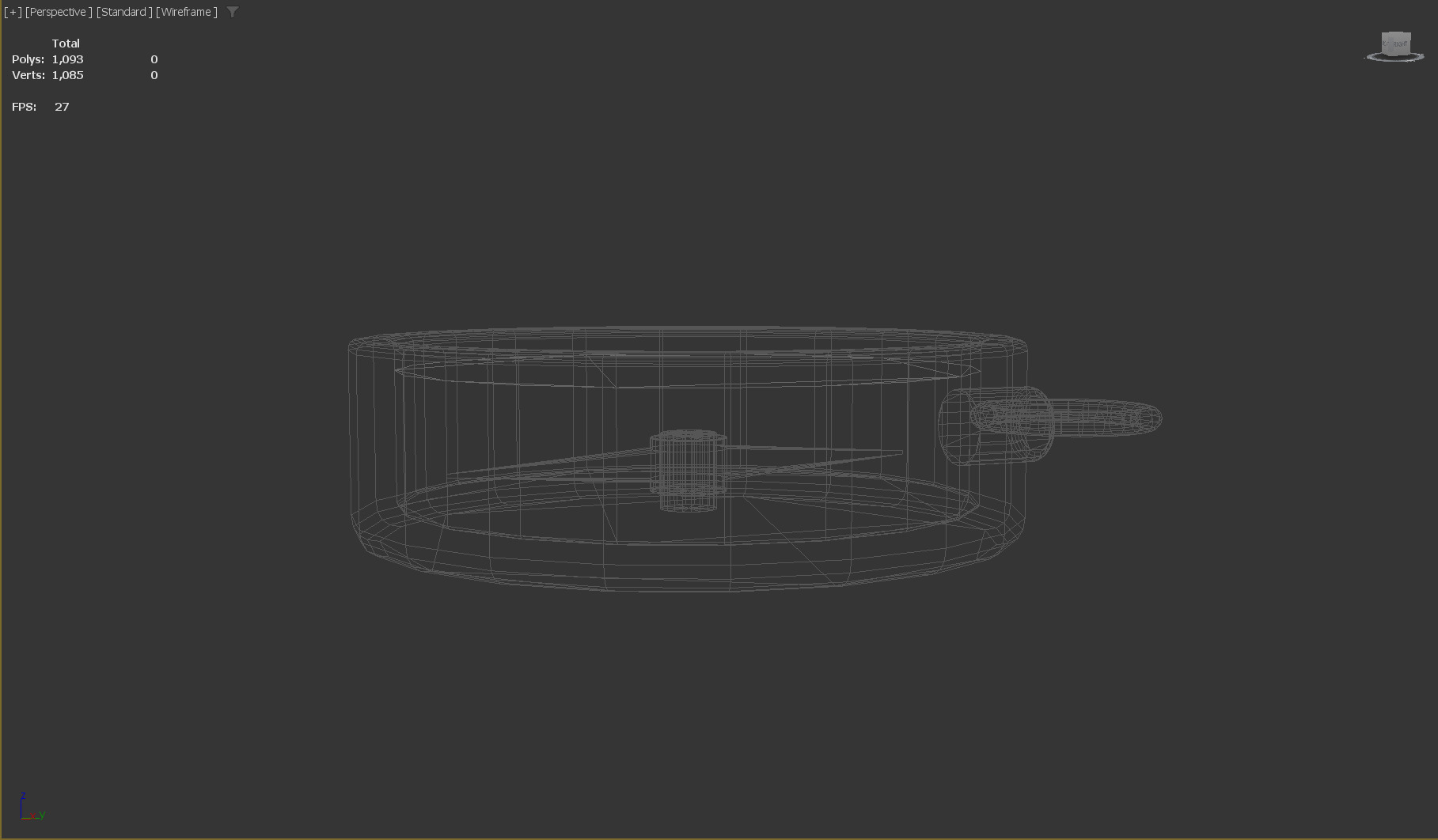 Stylized Low-Poly Compass Low-poly 3D model_13