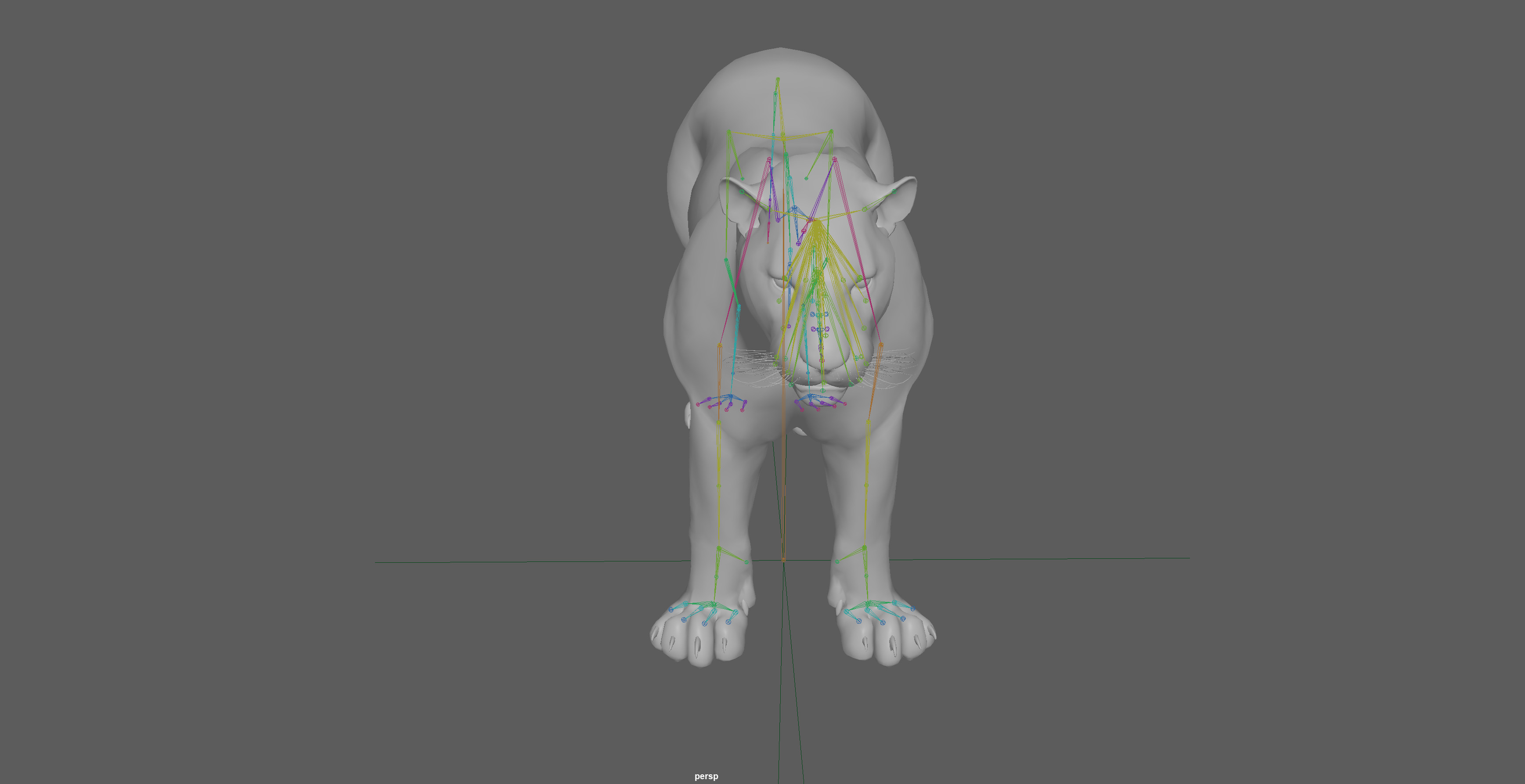 Leopard Rigged 3D model_17