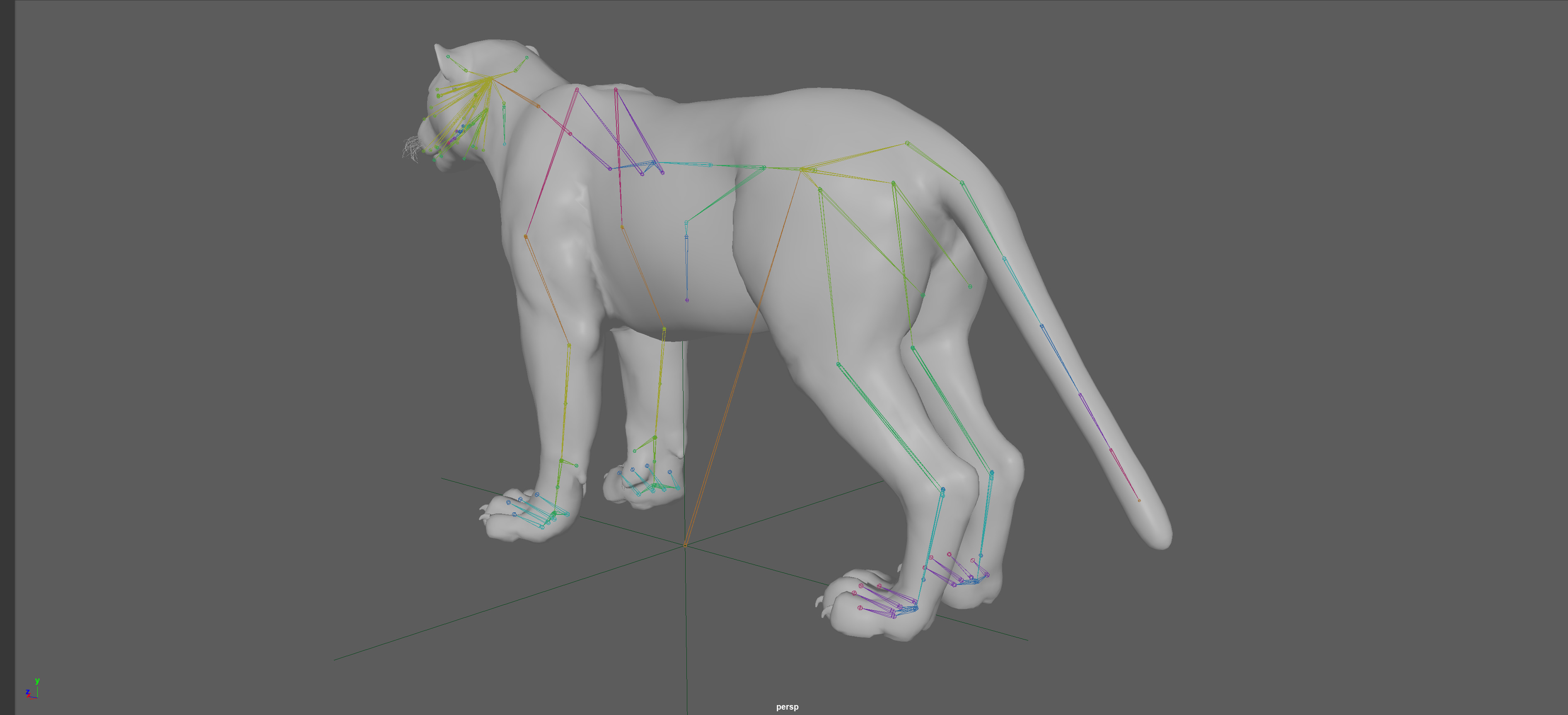 Leopard Rigged 3D model_15
