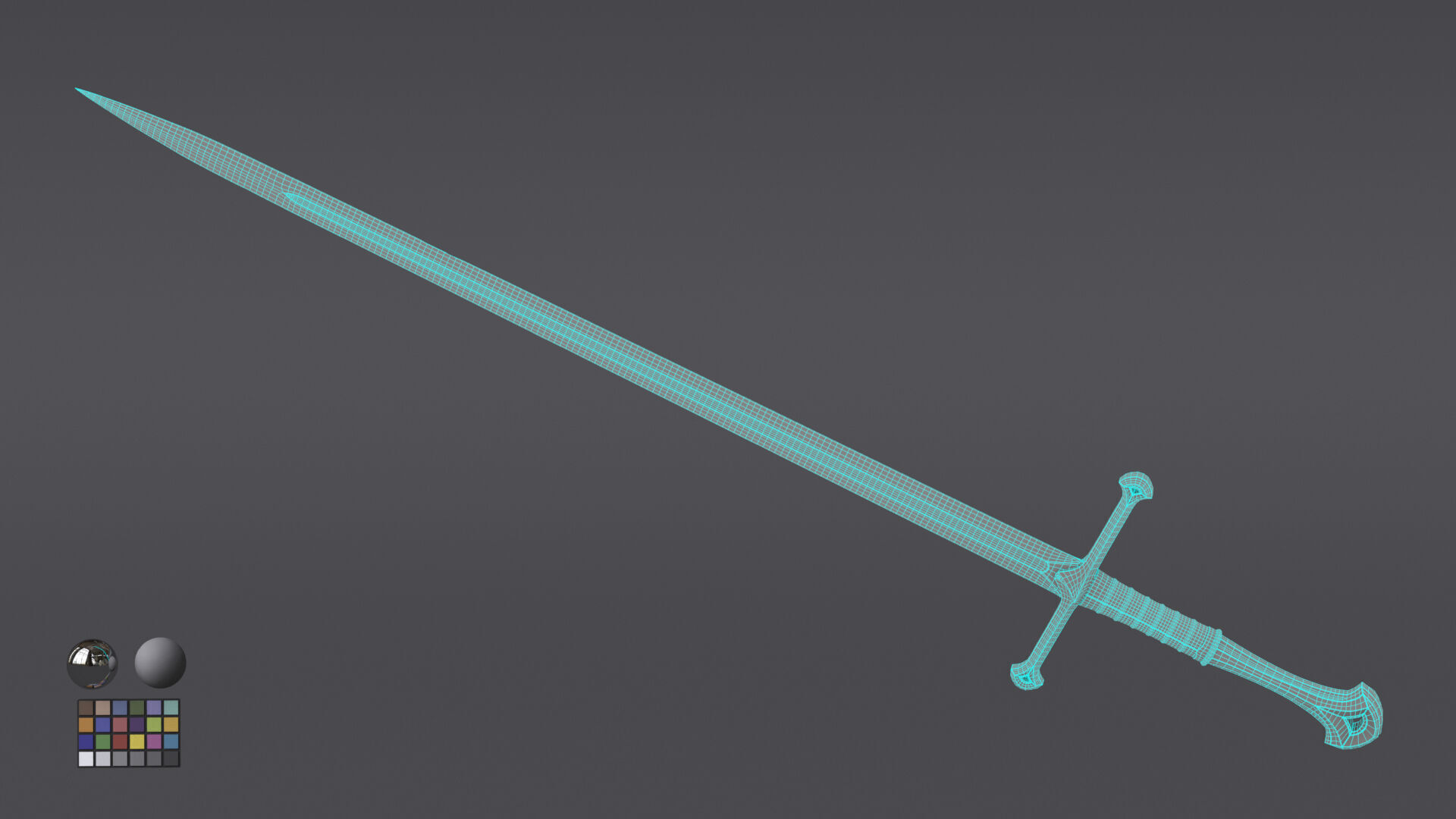 Anduril - Flame of the West - Sword Reforged - Aragon Fanart 3D model_9