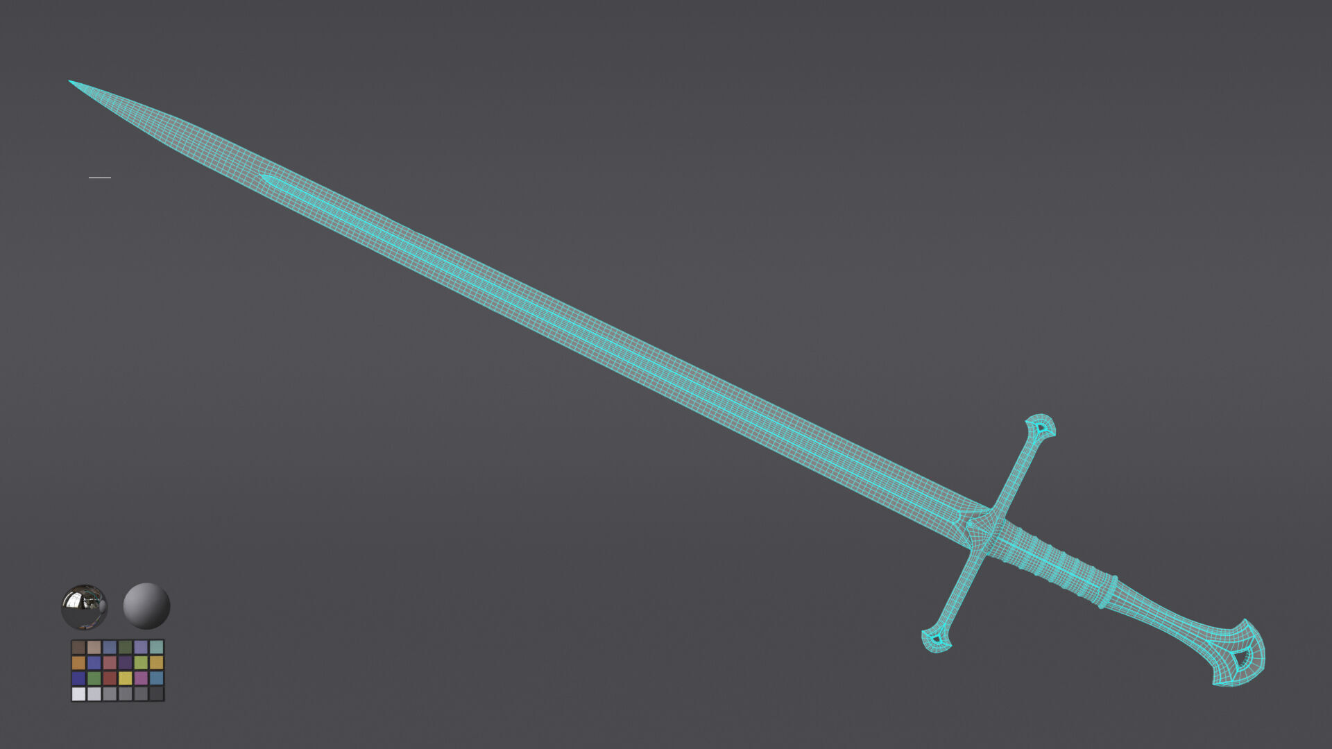 Anduril - Flame of the West - Sword Reforged - Aragon Fanart 3D model_8