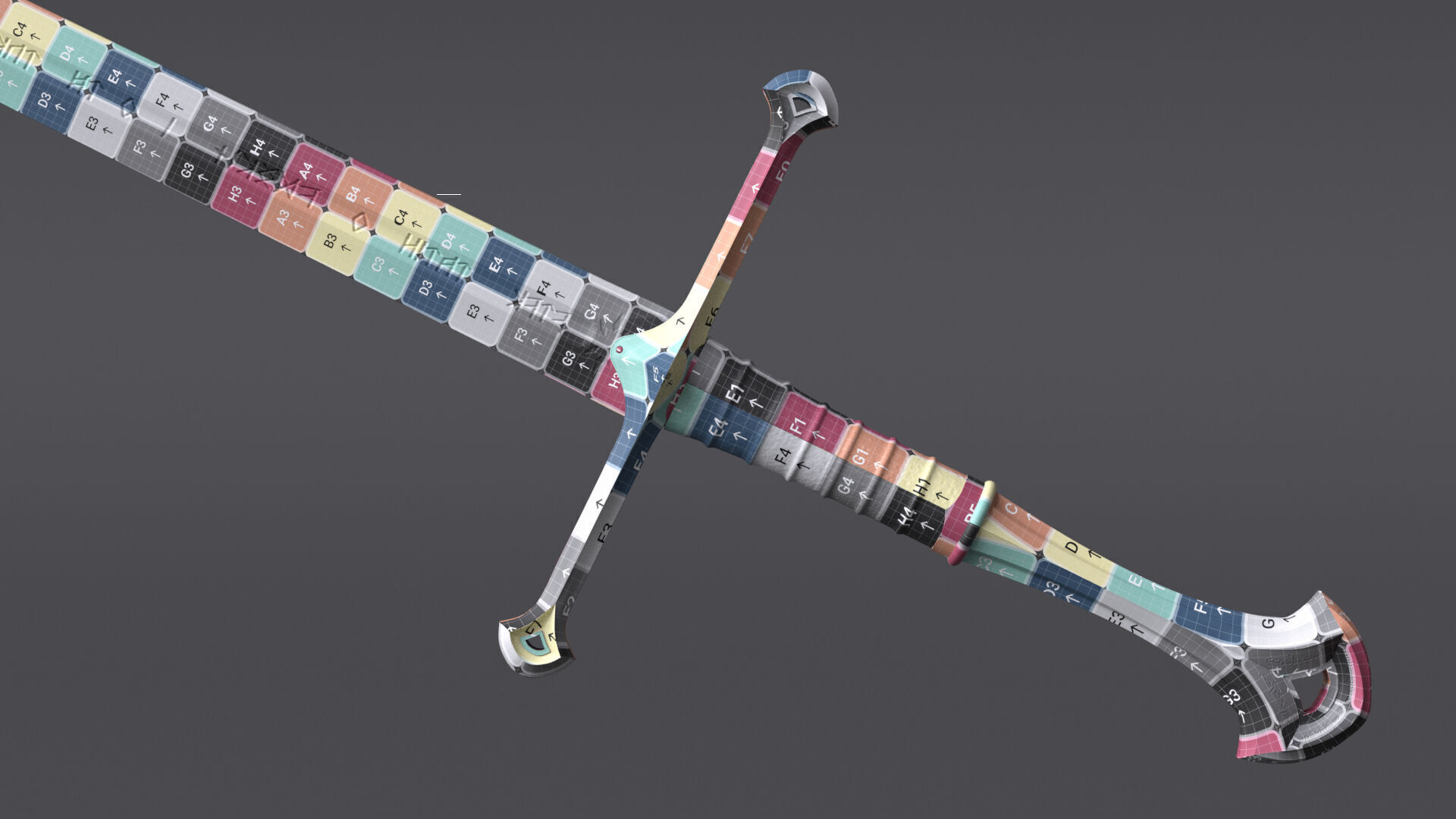 Anduril - Flame of the West - Sword Reforged - Aragon Fanart 3D model_6