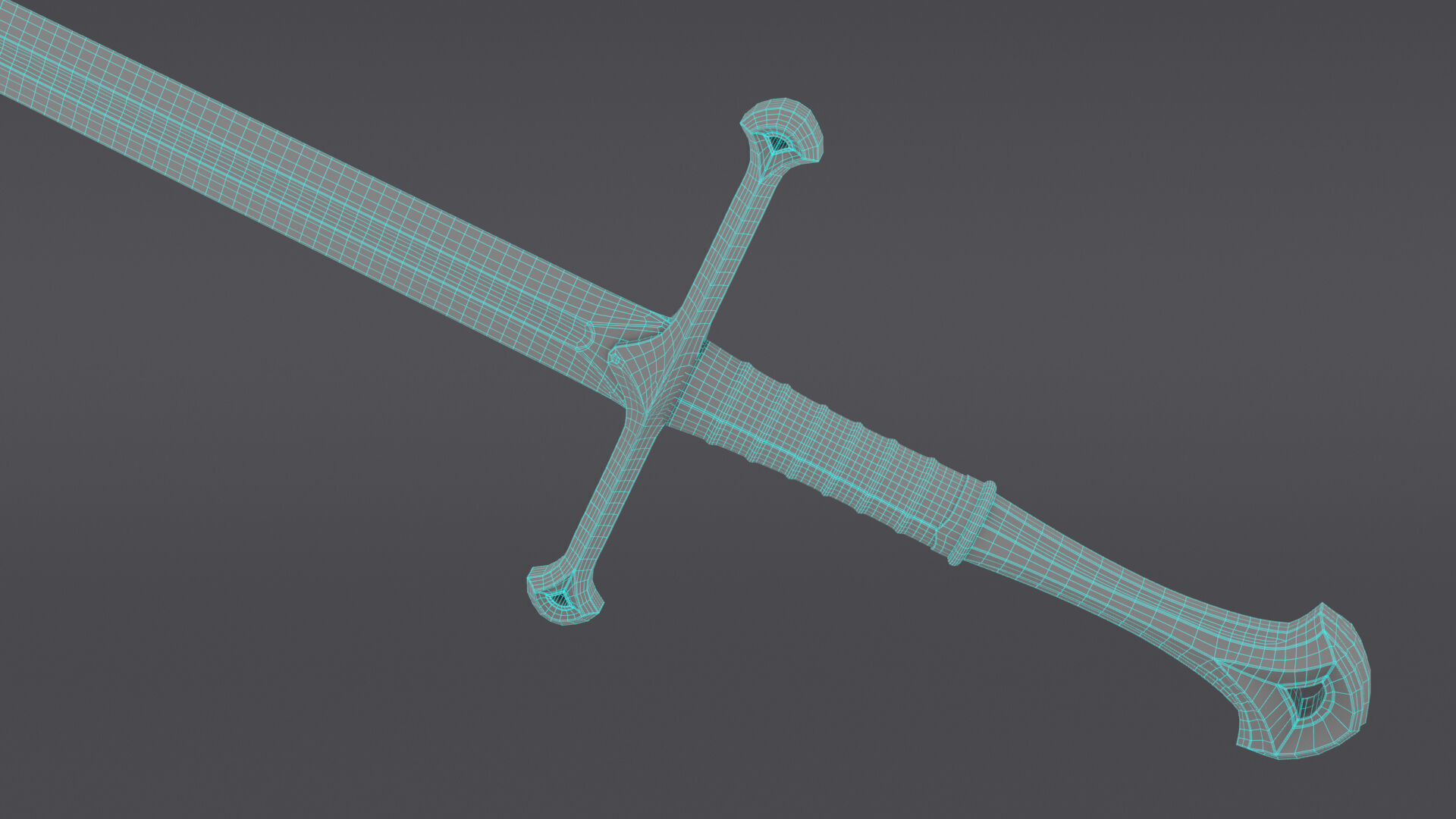 Anduril - Flame of the West - Sword Reforged - Aragon Fanart 3D model_10