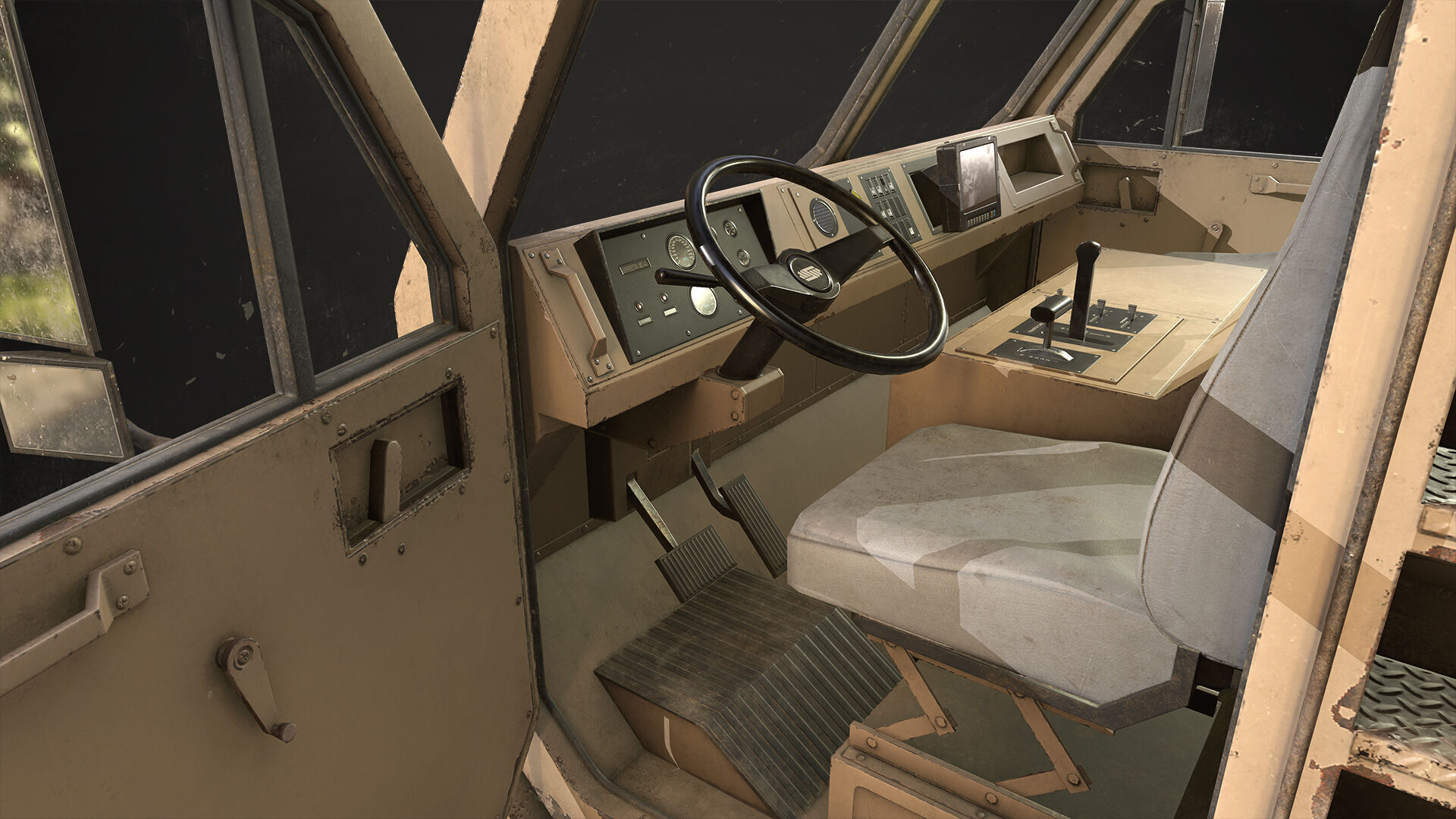 Heavy Military Truck V1 - Cargo Low-poly 3D model_21