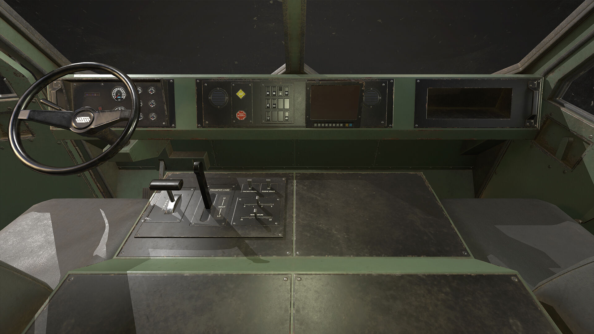 Heavy Military Truck V1 - Cargo Low-poly 3D model_24