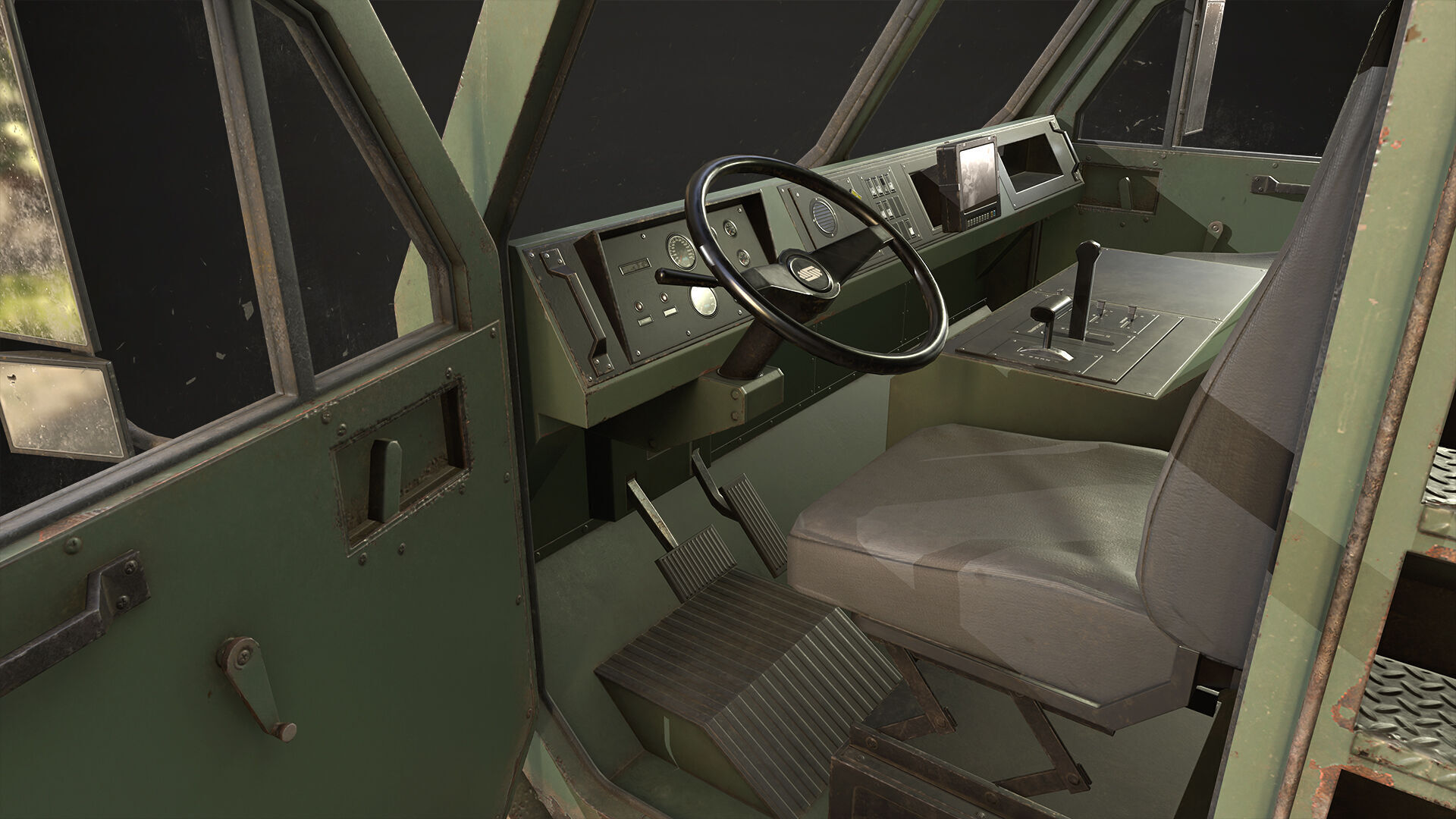 Heavy Military Truck V1 - Cargo Low-poly 3D model_22