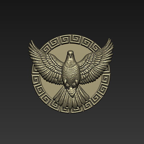 Flying Pigeon Pendant A17 3D print model