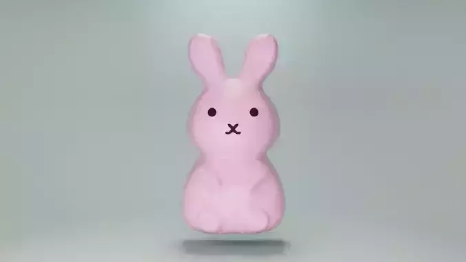 Gummy rabbit 3D print model