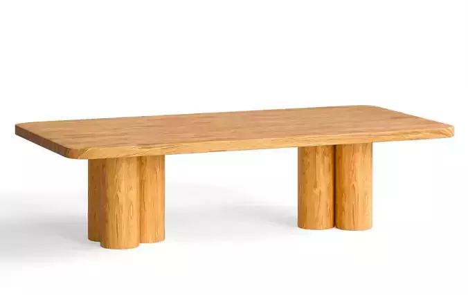 Modern Solid Wood Coffee Table