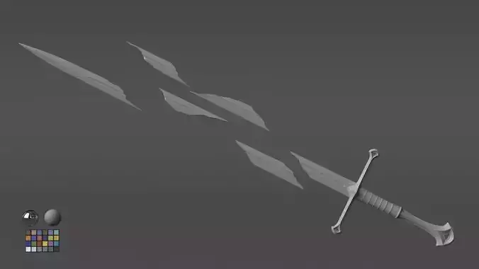 Shards of Narsil - Sword that was Broken Fanart