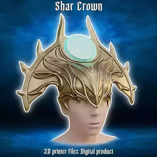 Shar Cosplay Crown Headwear Helmet Baldurs Gate 3