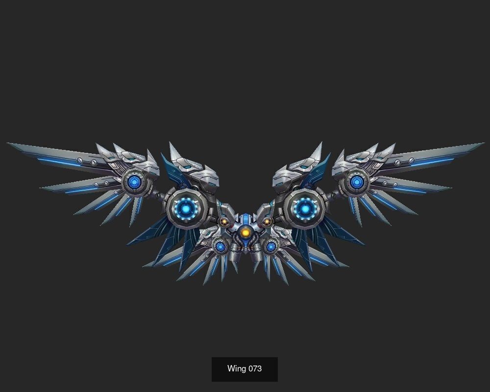 Pack With 25 Wings Part 3 3D Model Collection_23