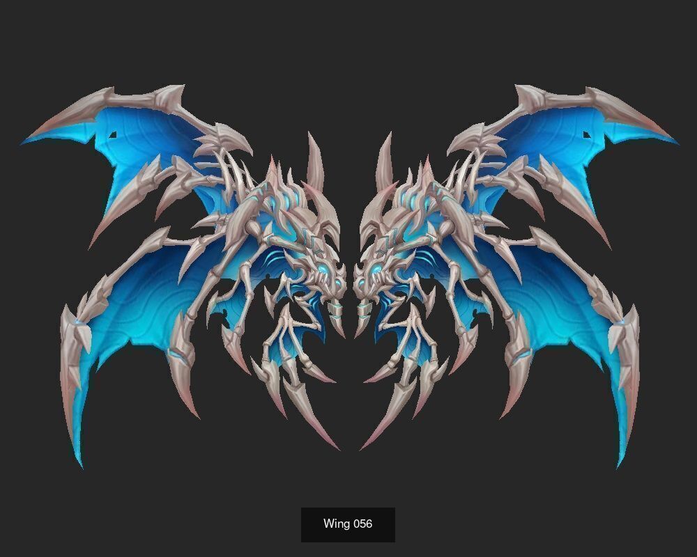 Pack With 25 Wings Part 3 3D Model Collection_15