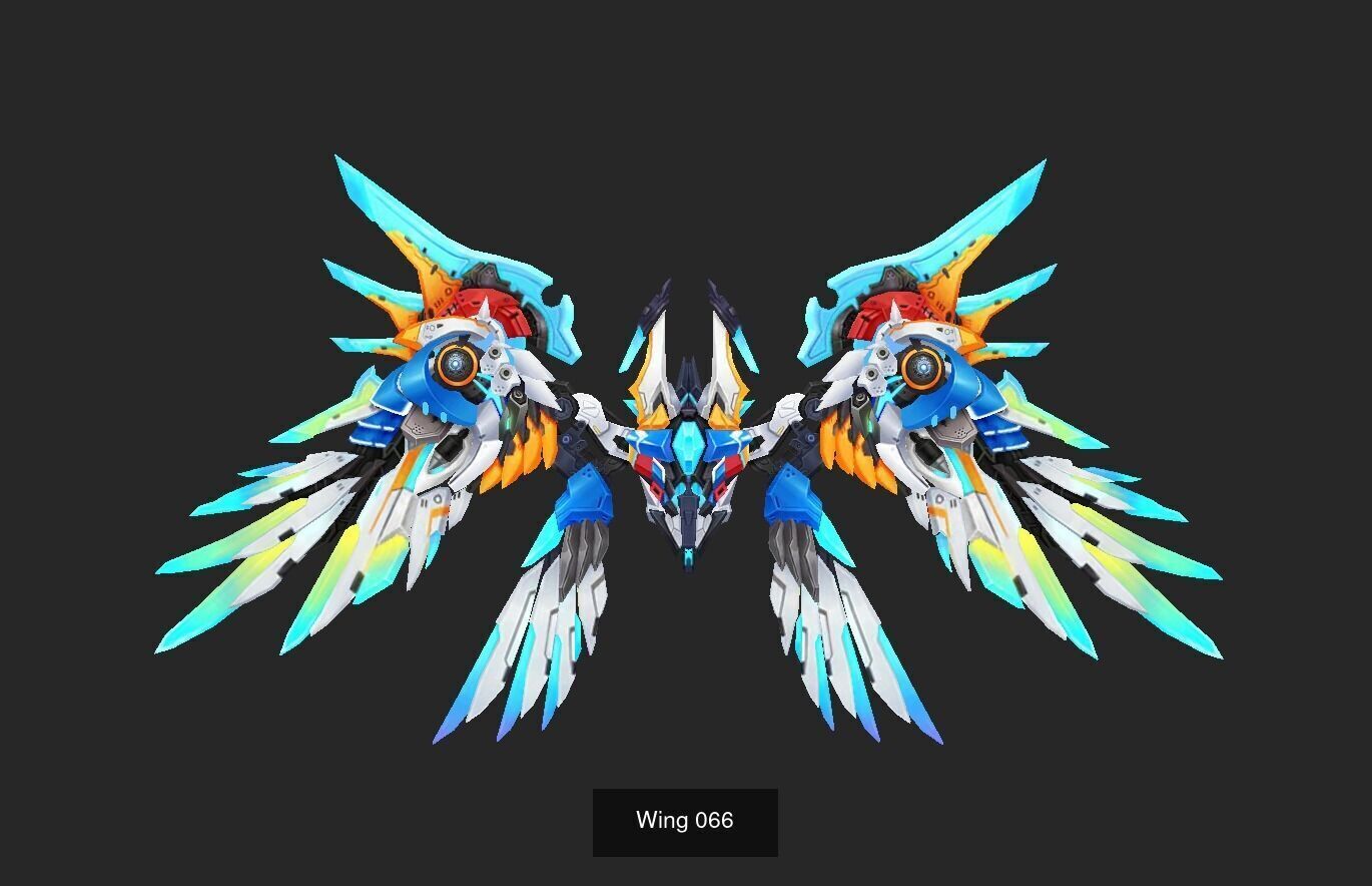 Pack With 25 Wings Part 3 3D Model Collection_6