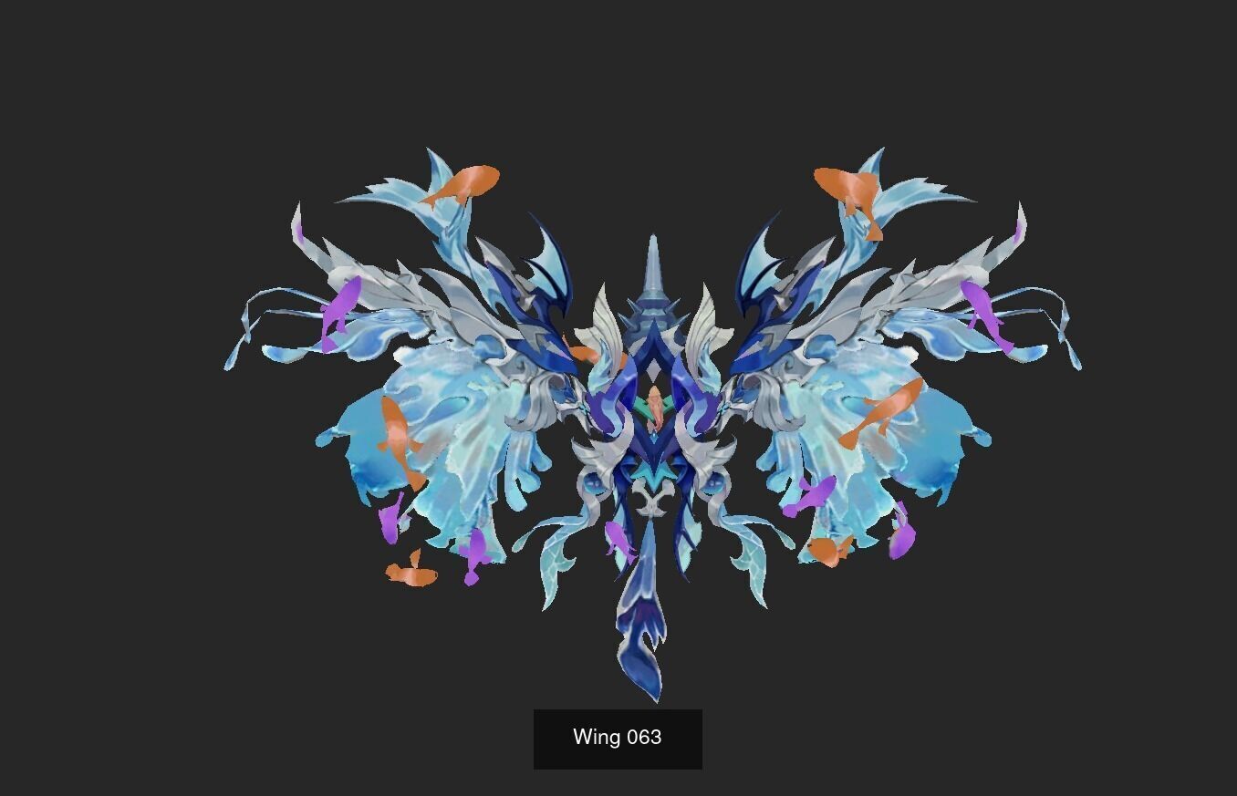 Pack With 25 Wings Part 3 3D Model Collection_9