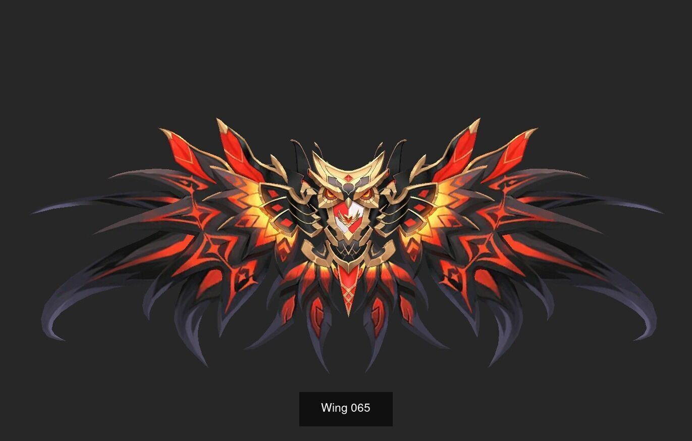 Pack With 25 Wings Part 3 3D Model Collection_7