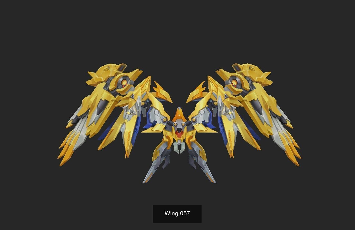 Pack With 25 Wings Part 3 3D Model Collection_14