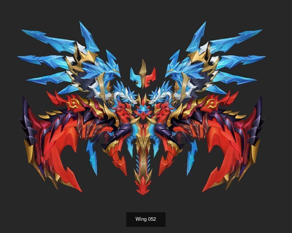 Pack With 25 Wings Part 3 3D Model Collection_19