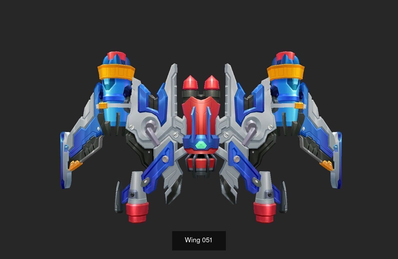 Pack With 25 Wings Part 3 3D Model Collection_20