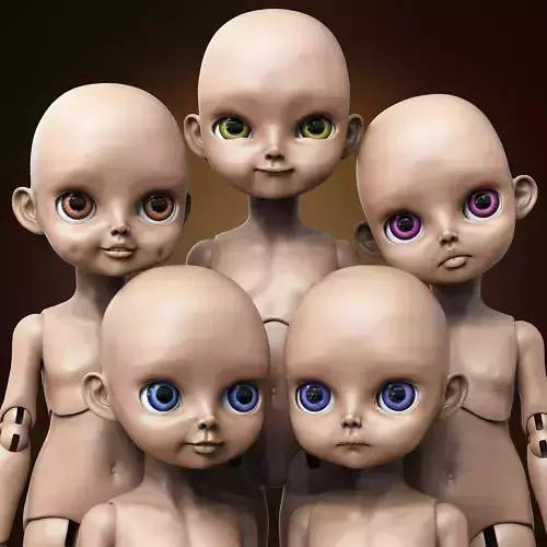 Set 5 Head bjd Head Head doll Bjd HeadArt