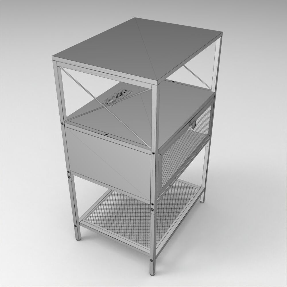 Table025 Low-poly 3D model_4