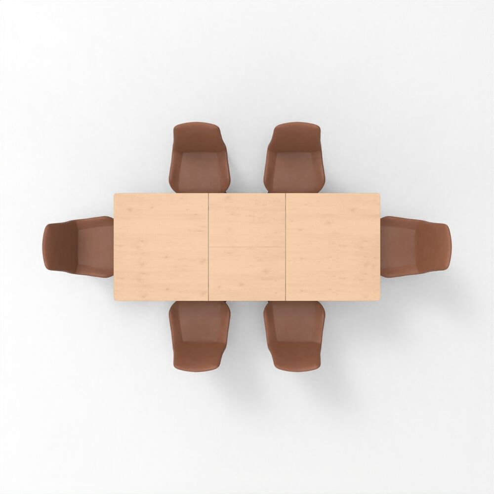 Table018 Low-poly 3D model_4