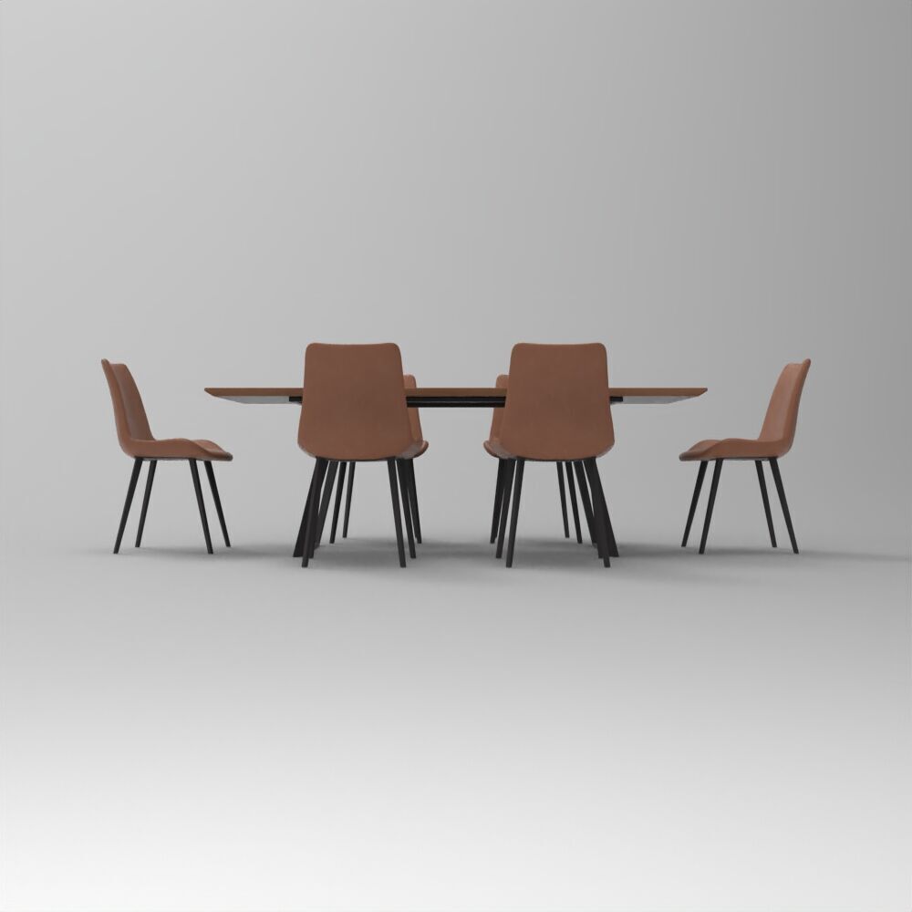 Table018 Low-poly 3D model_2