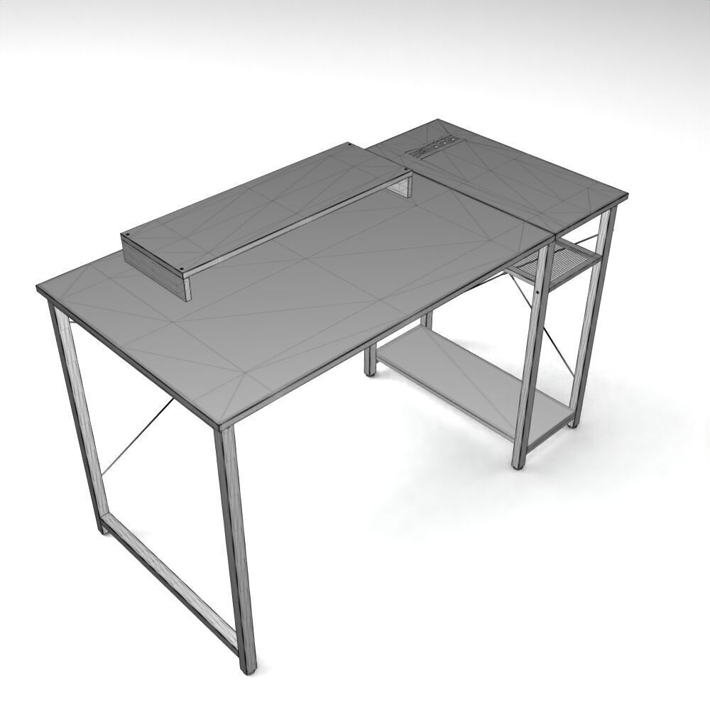 Table017 Low-poly 3D model_6