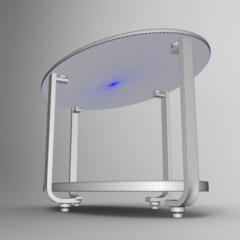 Table016 Low-poly 3D model_5