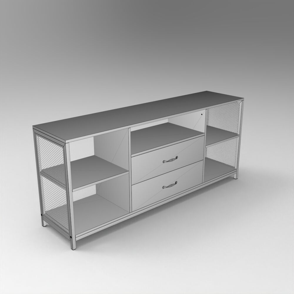 Table015 Low-poly 3D model_5