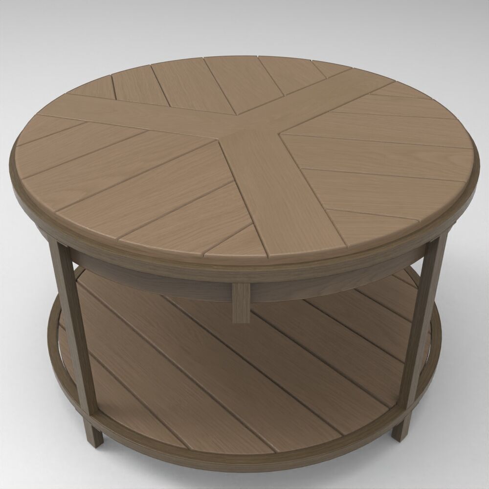 Table014 Low-poly 3D model_2