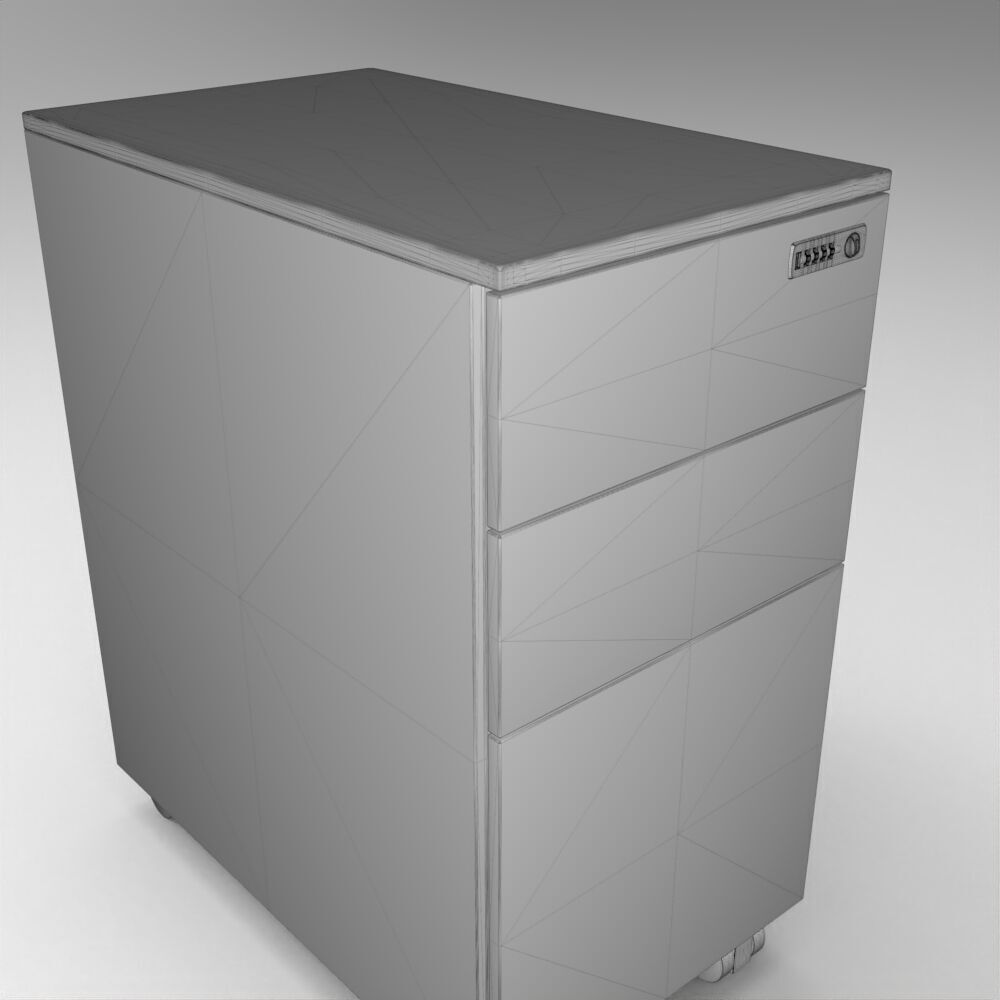 Table012 Low-poly 3D model_5